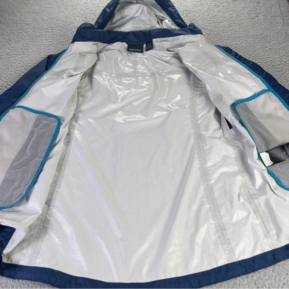 Marmot PreCip Rain Jacket Womens Small Full Zip Hooded Waterproof Outdoors - Picture 6 of 11